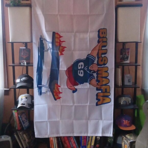 NEW Buffalo Bills Mafia Table Dive NFL 3X5 Feet Flag Banner Wall Decor or Pole - Picture 3 of 5